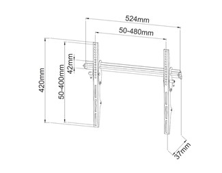 VEGGFESTE LCD/LED 23-55" TILT MAKS 45 KG