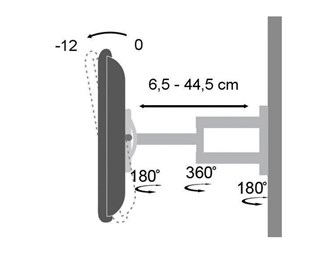 19-37'' 25 kg VESA 200x200