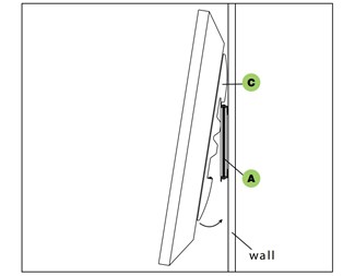 23-55'' 45kg hvitfarget VESA