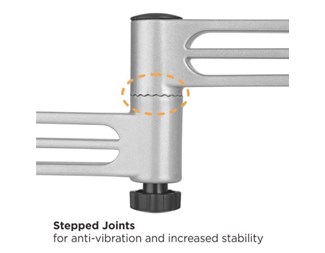 13-43'' Max 15kg, Silver, Tilt