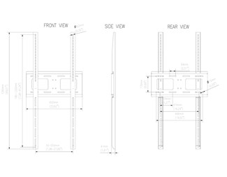 65-135'' portrett, max 80 kg,