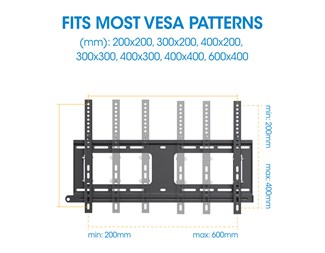 37-86'' 80Kg VESA 600x400