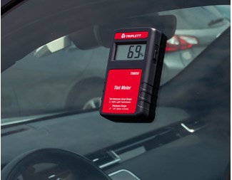 Digital måler for solfilm, glass og tekstil