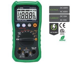 Digitalt multimeter AC/DC 600V/10A MT470