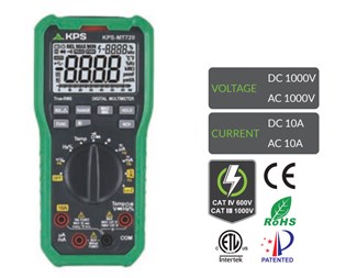 Digitalt TRMS multimeter  AC/DC 1000V/10A MT720