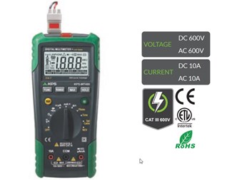 Digitalt multimeter med LAN tester  AC/DC 600V/10A MT480