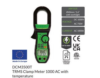 Strømtang  TRMS 40mm DCM3500T