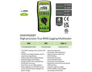 Multimeter Digitalt True-RMS & Bluetooth