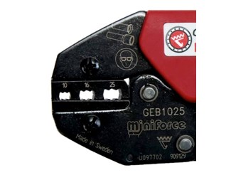 GEB1025 Krimptång för ändhylsor 10-25 mm²
