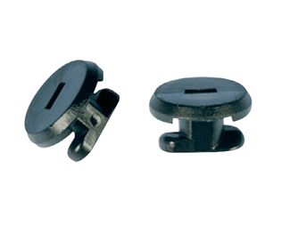 Plast nit  Ø 3,2mm, thickness 3-4mm, 100pcs, Black