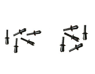Plast nit  Ø 3,2mm, thickness 3-4mm, 100pcs, Black