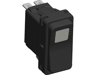 20A 12V, Stark grön LED, utan symbol