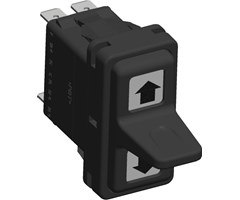 15A 24V, Röd LED x 2, Pil upp-ner