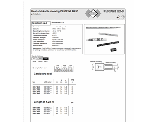 Pliofine BX-P 640 YE (1,22m)