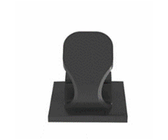 Adhesive backed latching wire clip, 100st