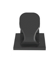 Adhesive backed latching wire clip, 100st