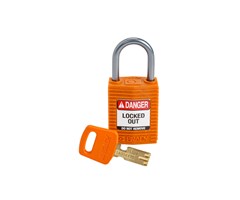 Orange Lås för miniatyrströmbrytare 6st