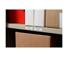 Svart/hvit 6,35 mm bred x 6,40 m lang