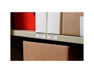 Svart/hvit 6,35 mm bred x 6,40 m lang