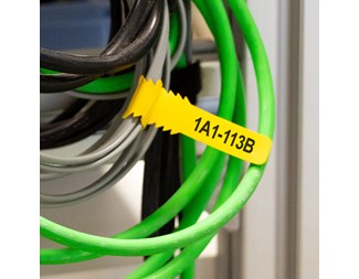 Gul 75mm bred x 12mm hög 1/500st