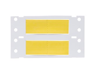 Gul dobbel 25,40mm bred x 11,15mm høy 1/5000 stk.