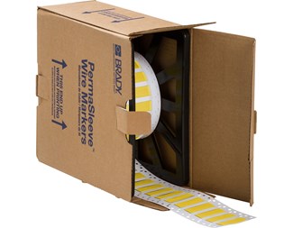 Gul dobbel 25,40mm bred x 11,15mm høy 1/5000 stk.