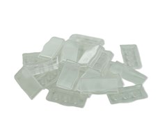Horisontal dobbelttangent, transparent, 10stk