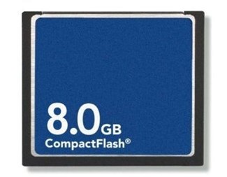 Minneoppgradering, compact flash 8GB