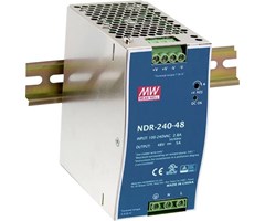 230VAC/48VDC, 240W, -20/+70°C, DIN-montage