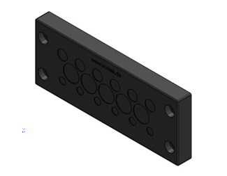 KEL-DPZ 24/17 grey Cable entry plate, 10st