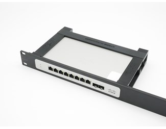 1U Svart 19" panel med fäste för Meraki MS130