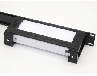1U svart 19" panel og montering, Ubiquiti Ultra USW