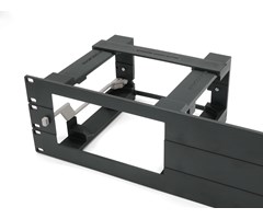 3U svart 19" panel med feste for Apple Mac Studio