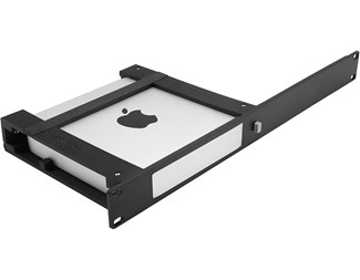 Svart 19" Panel med Feste til Apple Mac Mini M1 2U