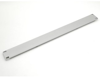 19" panel - 1U - Sølvgrått