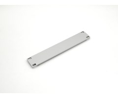 19" panel - 1U - Sølvgrått