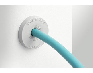 M32 Grey Round Cable entry plate f 1 cable, incl nut,5-23 mm