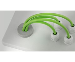 KEL-DPZ 32/4 grå Cable entry plate f 4 k