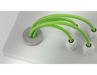 KEL-DPZ 32/4 grå Cable entry plate f 4 k