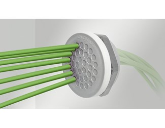 KEL-DPZ 32/4 grå Cable entry plate f 4 k