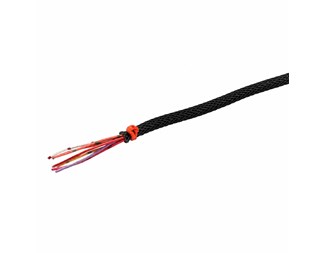 NC 3 HF Exp sleeving V0 2,0-5,0mm Black Reel 100m