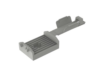 SJÄLVHÄFTANDE FLATKABELCLIPS GRÅ, 100st