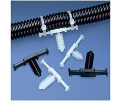 Harness cable tie mount, heat stabilized, black., 100st