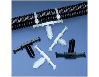 Harness cable tie mount, heat stabilized, black., 100st